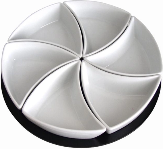 Serving Set of Bowls on a Rotating Tray TORO Pinwheel