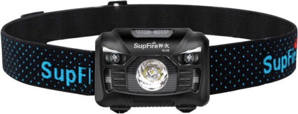 SUPERFIRE HL06 Headlamp, 500 lm, USB charging