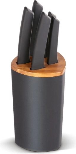 Lamart Kerf set of 5 knives in a block
