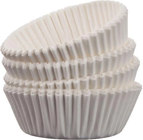 Paper baking cups 4.5 cm – white, 100 pcs