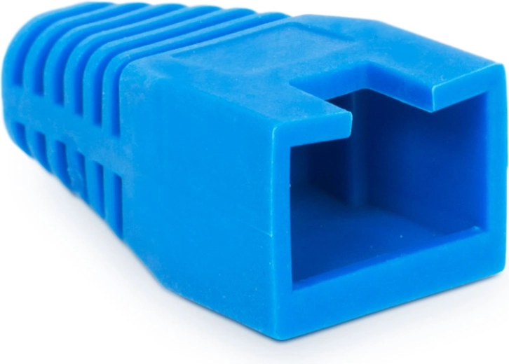 Blue rubber strain relief for 8P8C connector - 1 piece