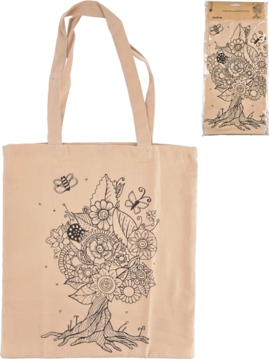 Cotton Tote Bag Tree of Life – Beige