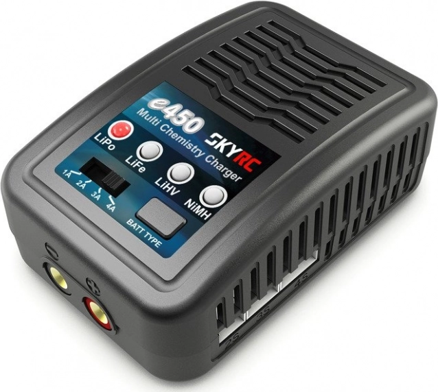 Зарядно SKYRC e450 pro за LiPo, LiFe, LiHV и NiMH