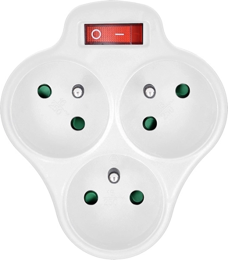 3 sockets in a compact design