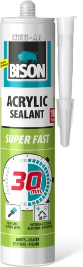 Bison 30-Minute White Acrylic Sealant 300 ml
