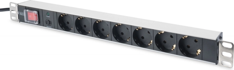 Захранваща разклонителна лента PDU 19" Rack с 7x Schuko контакта, 2,0 m