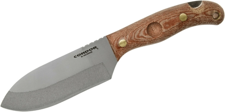 Външен нож Condor Toki 12 см с ръкохватка от Micarta и кожена кания