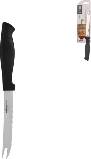 Classic stainless steel cheese snack knife with plastic handle