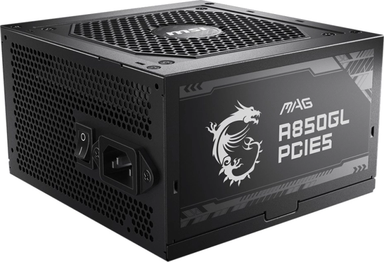 Захранване MSI MAG A850GL PCIe5 850 W 80 PLUS Gold напълно модулно