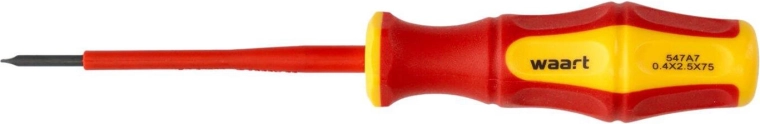Insulated flat screwdriver SL 2.5 × 75 mm
