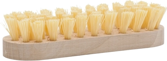 Wooden Scrubbing Brush with Synthetic Fibers