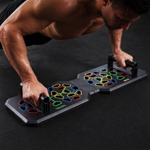 Folding design for exercise anywhere