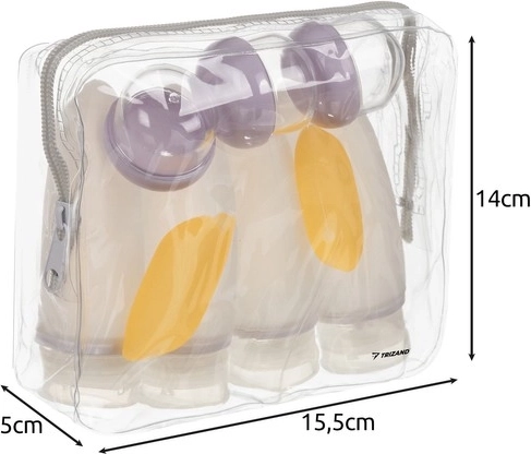 Transparent zip bag for quick inspection