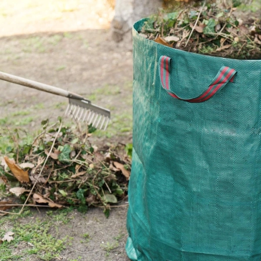 Garden bag for leaves and waste 60 l with handles