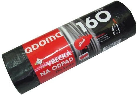 Strong trash bags 160 l, black 90 × 110 cm (10 pcs)