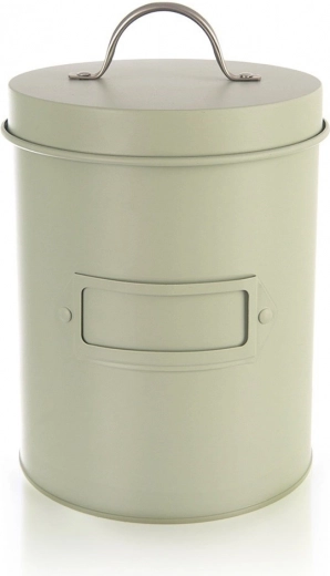 Metal storage canister Greenish 1.3 l, green