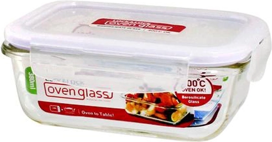 Glass baking dish with lid LocknLock 380 ml made of borosilicate glass