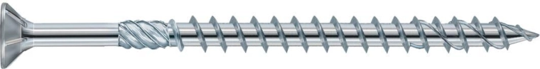 Винт за дървена конструкция 6,0 × 80 mm TX30, поцинкован (100 бр.)