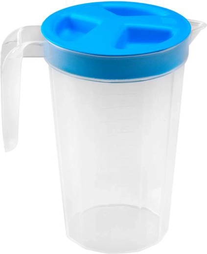 Plastic measuring jug with lid 1.1 l