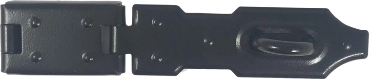 Hinged hasp 100 mm – black