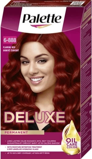 Palette Deluxe permanent hair color fiery red 50 ml