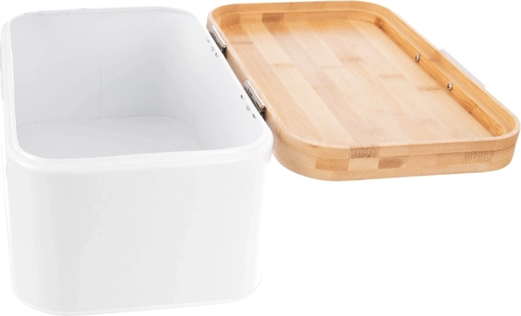 Bamboo lid with comfortable opening