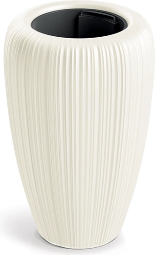 Orobo flower pot diameter 29 cm white chocolate