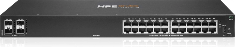 Aruba Networking CX 6000 – 24-port Gigabit switch with 4 SFP 1G uplinks