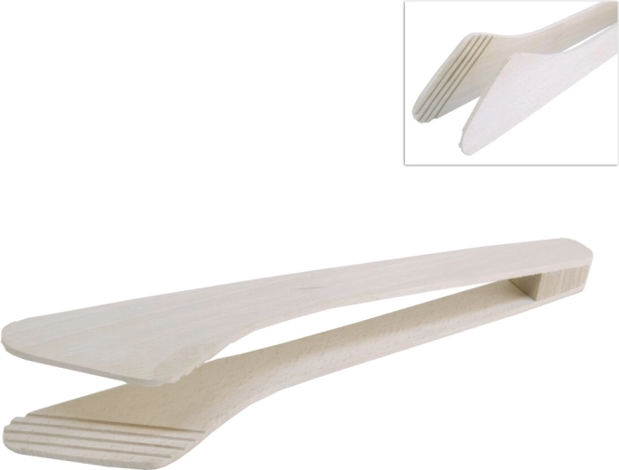 Wooden tong-spatula 29.5 cm