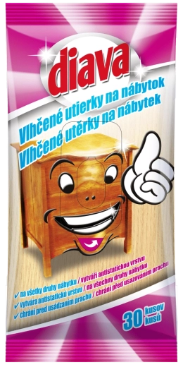 Diava wet wipes for furniture 30 pcs
