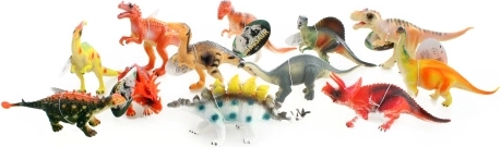 Small rubber dinosaurs - 1 pc
