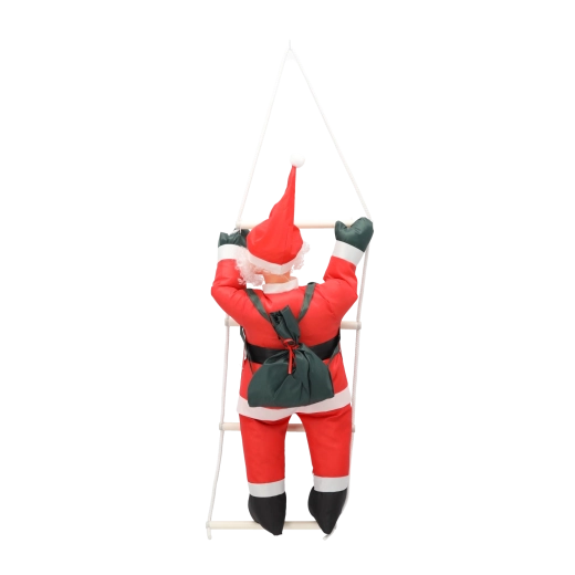 Eye-catching 3D “climbing Santa” motif