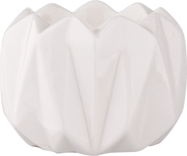Бял порцеланов свещник 7 × 7 × 5 cm