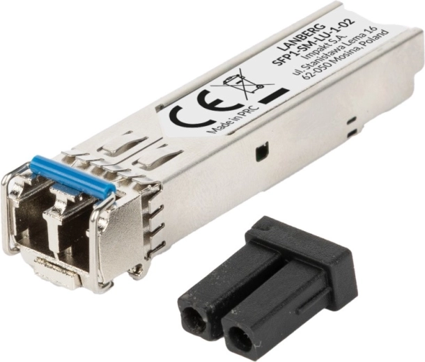 Оптичен SFP модул Lanberg 1,25 Gb/s, едномодов, 2 km, Duplex LC/UPC