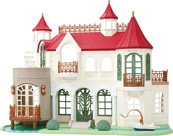 Sylvanian Families Riverside Villa with Red Roof