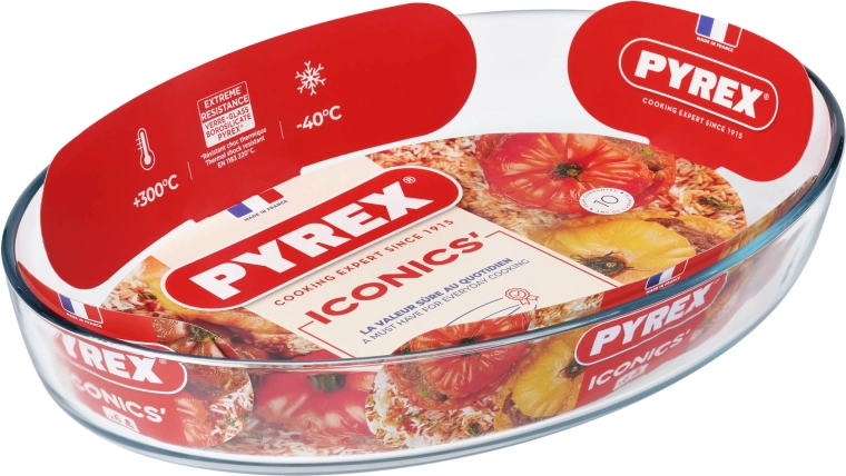 PYREX Oval Baking Dish 4.2 l Glass 40 × 27 × 7 cm