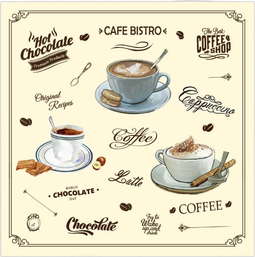 3-пластови салфетки Café Bistro 33 × 33 см