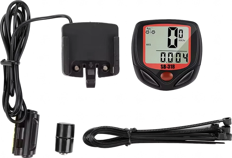 Kit with sensor for bike mounting