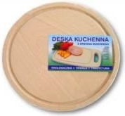 Round Beech Cutting Board 25 cm with Juice Groove