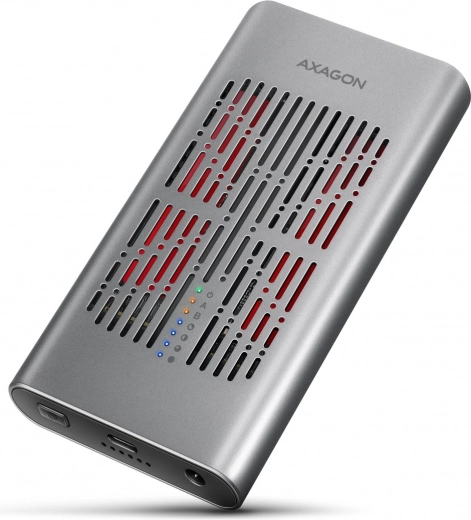 Axagon Clone Master алуминиев външен корпус за два NVMe M.2 SSD USB‑C 3.2 Gen 2x2 20 Gbps