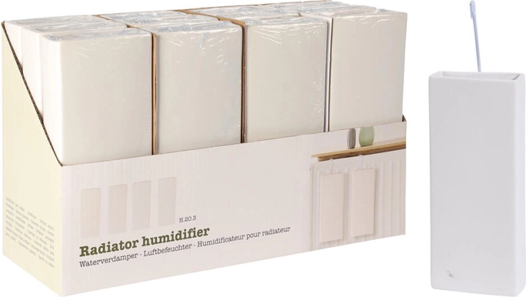 Изпарител за радиатор от доломит, супер бял 20,3 × 8 × 3,5 см