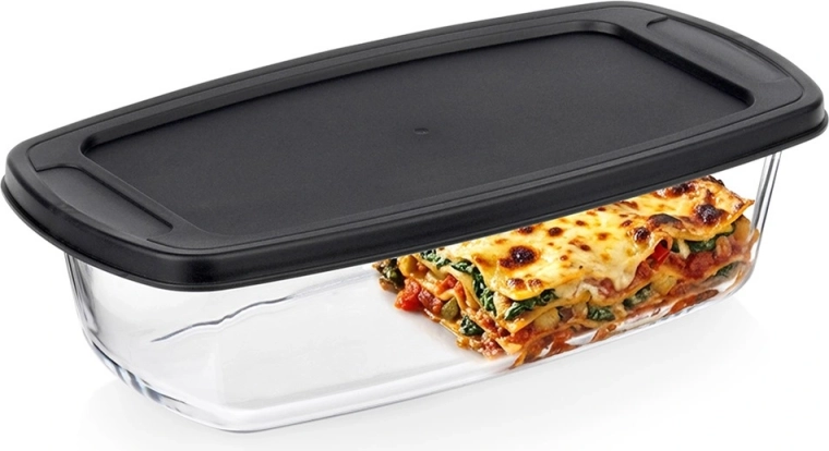 Heat-resistant glass baking dish with lid, 1.5 l Vilde