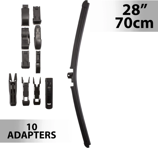 Автомобилна чистачка Carguard 28″/70 см с 10 адаптера