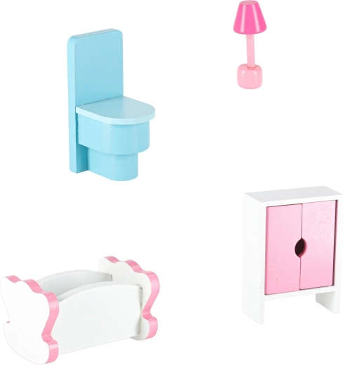 Богат комплект дървени мебели