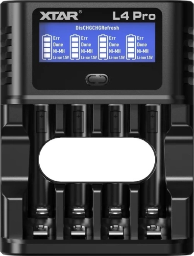 XTAR L4 Pro интелигентно зарядно за акумулаторни батерии Li-ion и Ni-MH