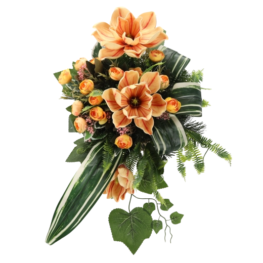 Realistic look of flowers and lush greenery