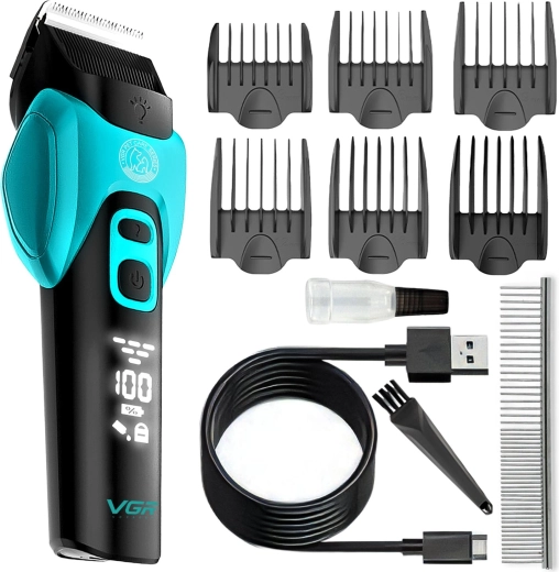 VGR Procut Silent 5-in-1 Cordless Pet Grooming Clipper