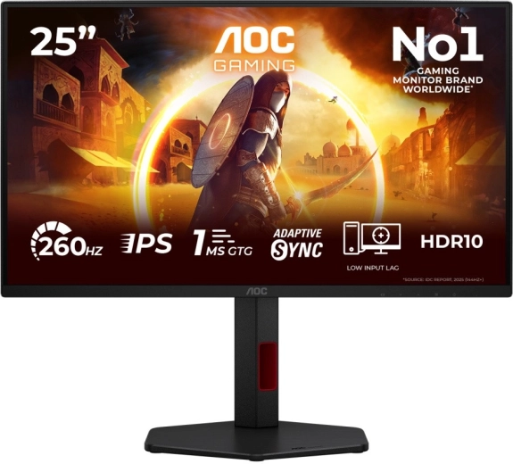 Геймърски монитор AOC 25G4ZR 24,5" fast IPS 260 Hz с pivot