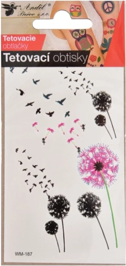Dandelion temporary tattoo