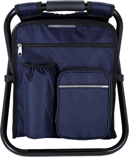Folding fishing chair with backpack and insulated thermal compartment - 1 piece
